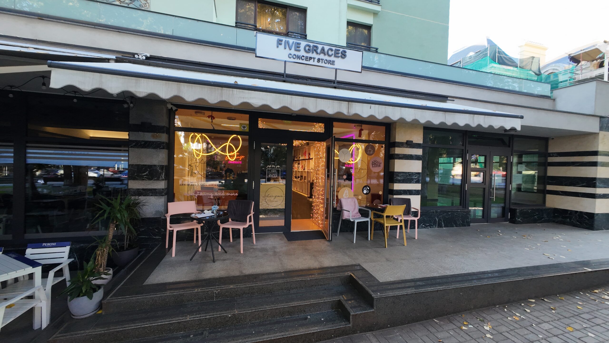 Spații comerciale – vedere aeriană